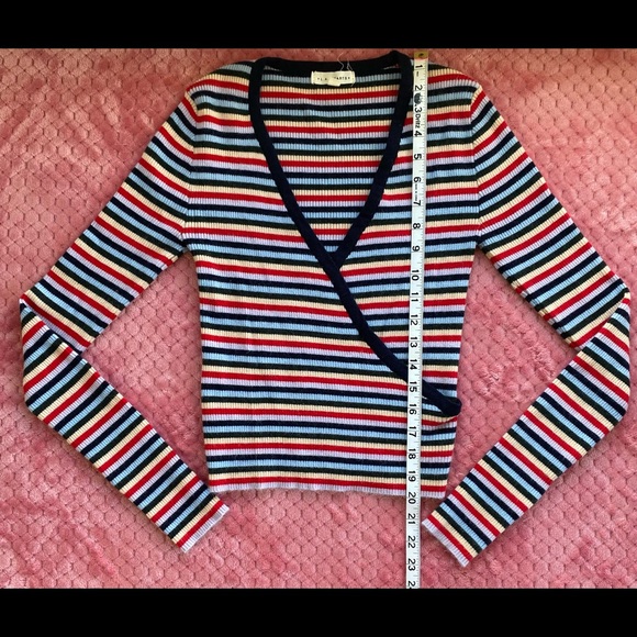 LA Hearts Striped Sweater - Picture 4 of 9